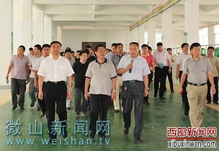 伊科皮业迎来三门峡市党政考察团,董事长范华陪同