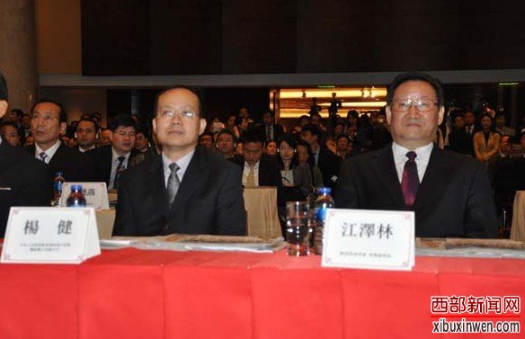 中联办副主任杨健会见陕西省常务副省长江泽林