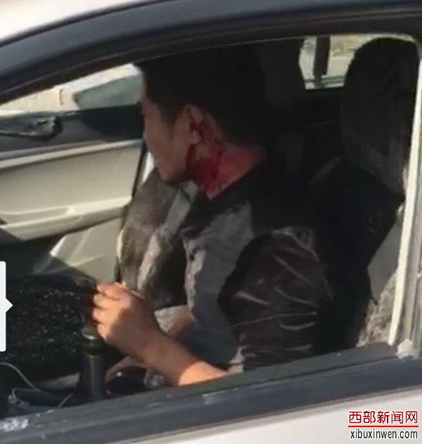 延安一村支书“霸道”车被碰 猛砸对方车辆司机