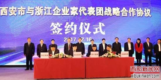 |西安市与浙江企业家代表团战略合作协议签约仪式|