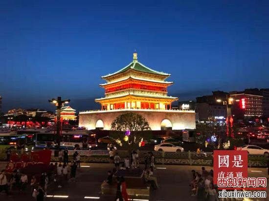 西安市标志性建筑——钟楼 李立芳 摄